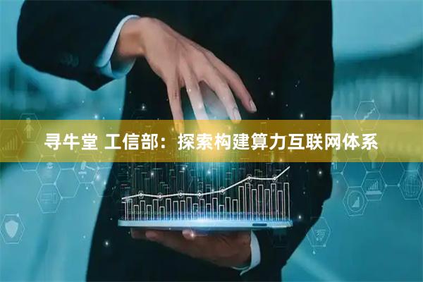 寻牛堂 工信部：探索构建算力互联网体系