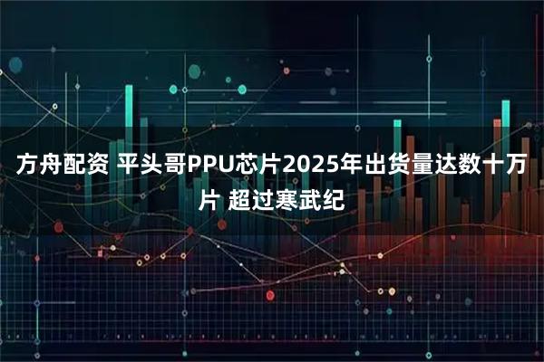 方舟配资 平头哥PPU芯片2025年出货量达数十万片 超过寒武纪