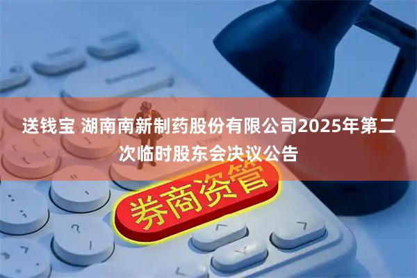 送钱宝 湖南南新制药股份有限公司2025年第二次临时股东会决议公告
