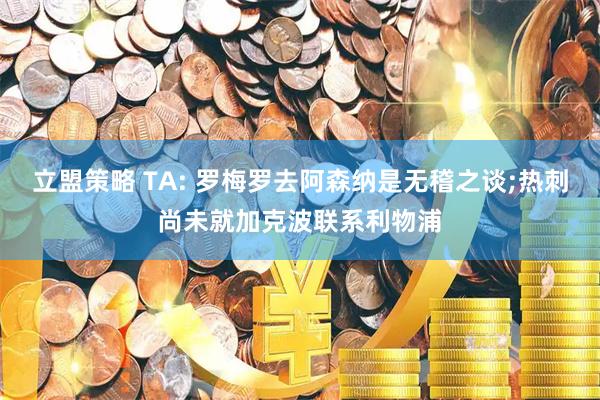 立盟策略 TA: 罗梅罗去阿森纳是无稽之谈;热刺尚未就加克波联系利物浦